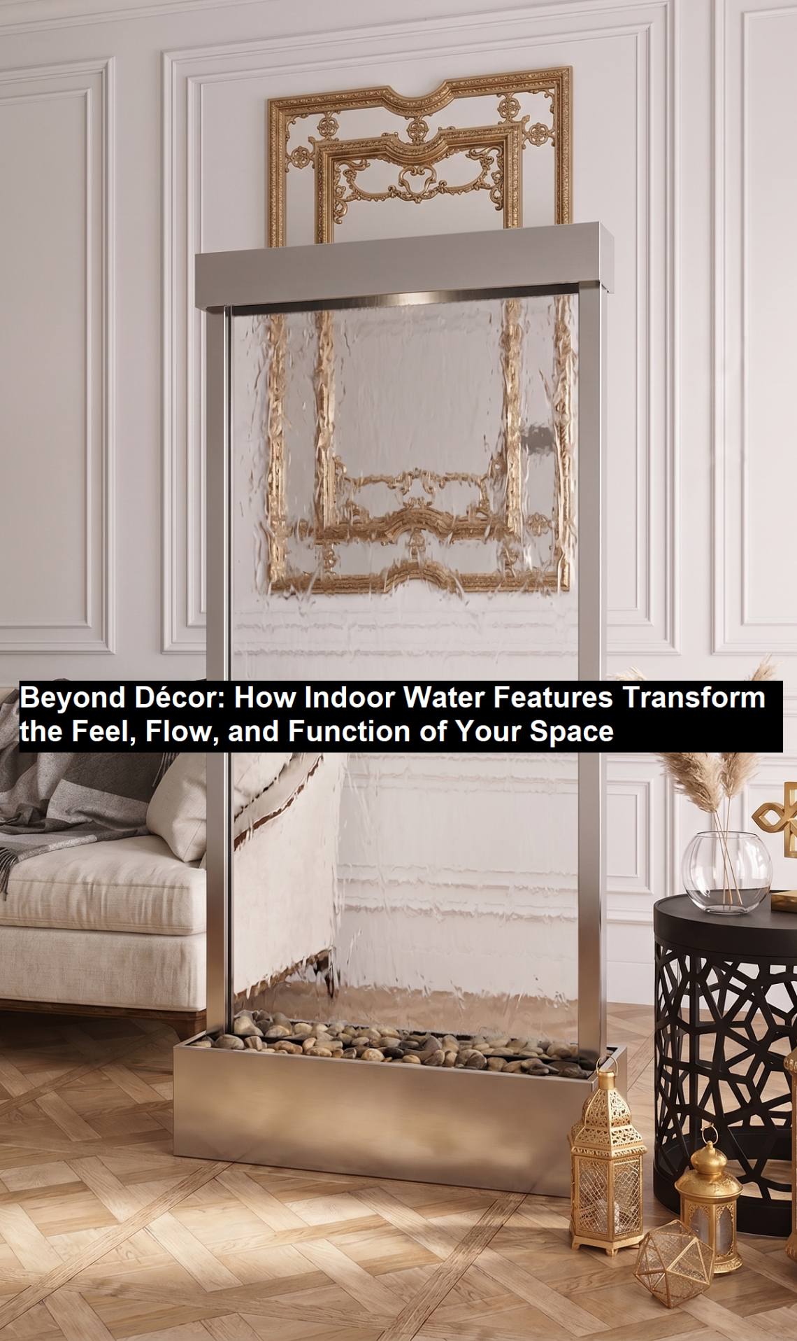 Tranquil River in Modern home